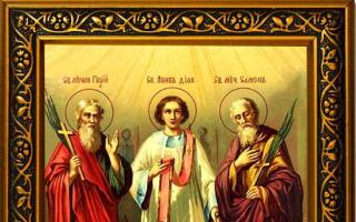Ikona Guria, Samona i Aviva: opis, povijest, što pomaže, molitve