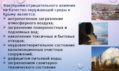 Экологическая карта крыма: где больше всего свалок и самая грязная вода (фото) Загрязнение воздуха в крыму презентация