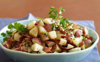 Potatissallad"Немецкий": рецепт, способ приготовления, состав и отзывы Салат немецкий с колбасой